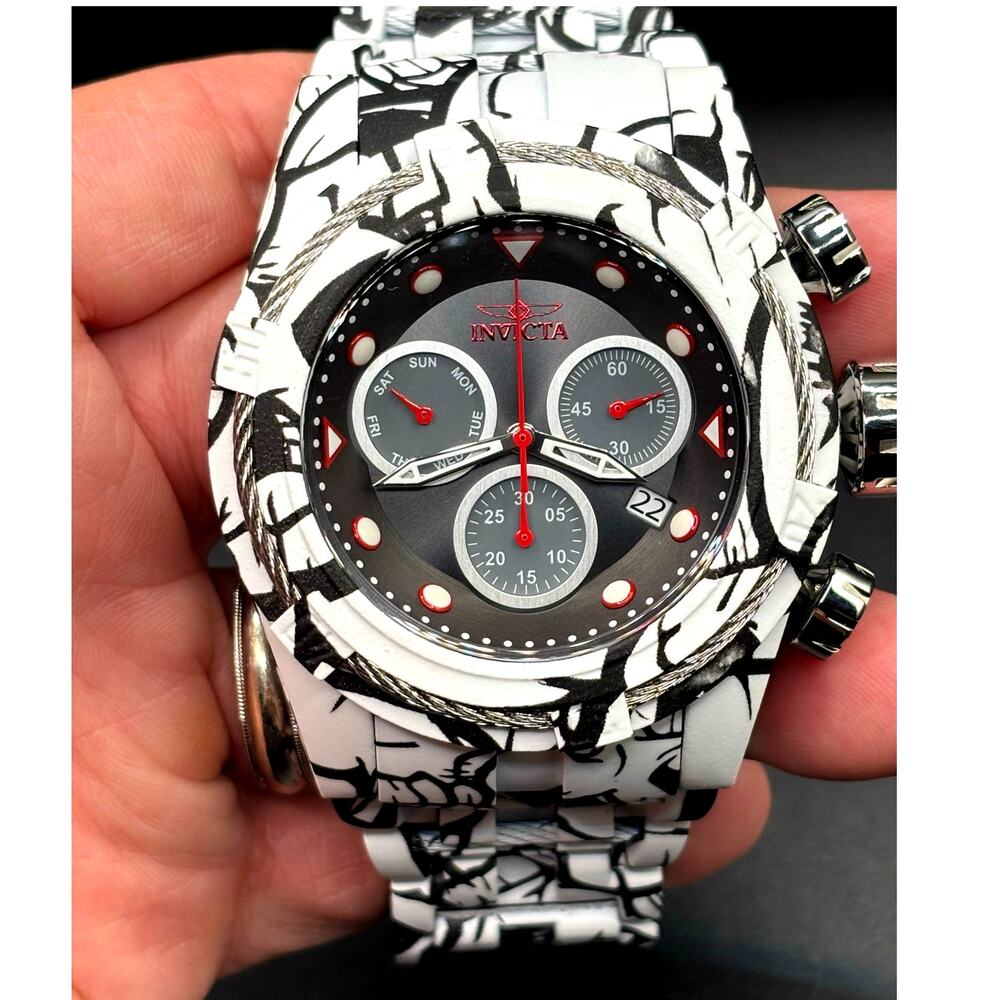 Invicta Bolt Zeus 43859 Chronograph 53mm Aqua Plated Men’s Watch 200M - Picture 13 of 17